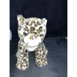 TY Beanie Buddy Sneaky 12" Stuffed Animal Leopard Cheetah 2000 Tag Brown Tan Toy